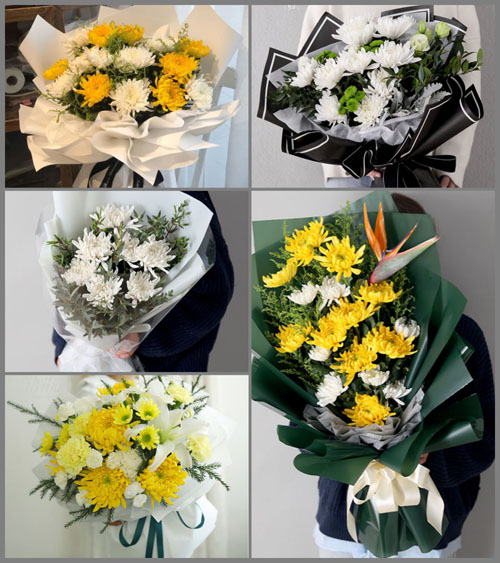 山西太原小店区刘家堡乡河滩村白事花束代送